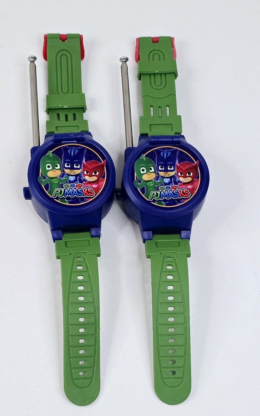 PJMasks 2PCS Walkie Talkie Wrist Watch Indoor/Outdoor Two-Way Interphone Kid Toy